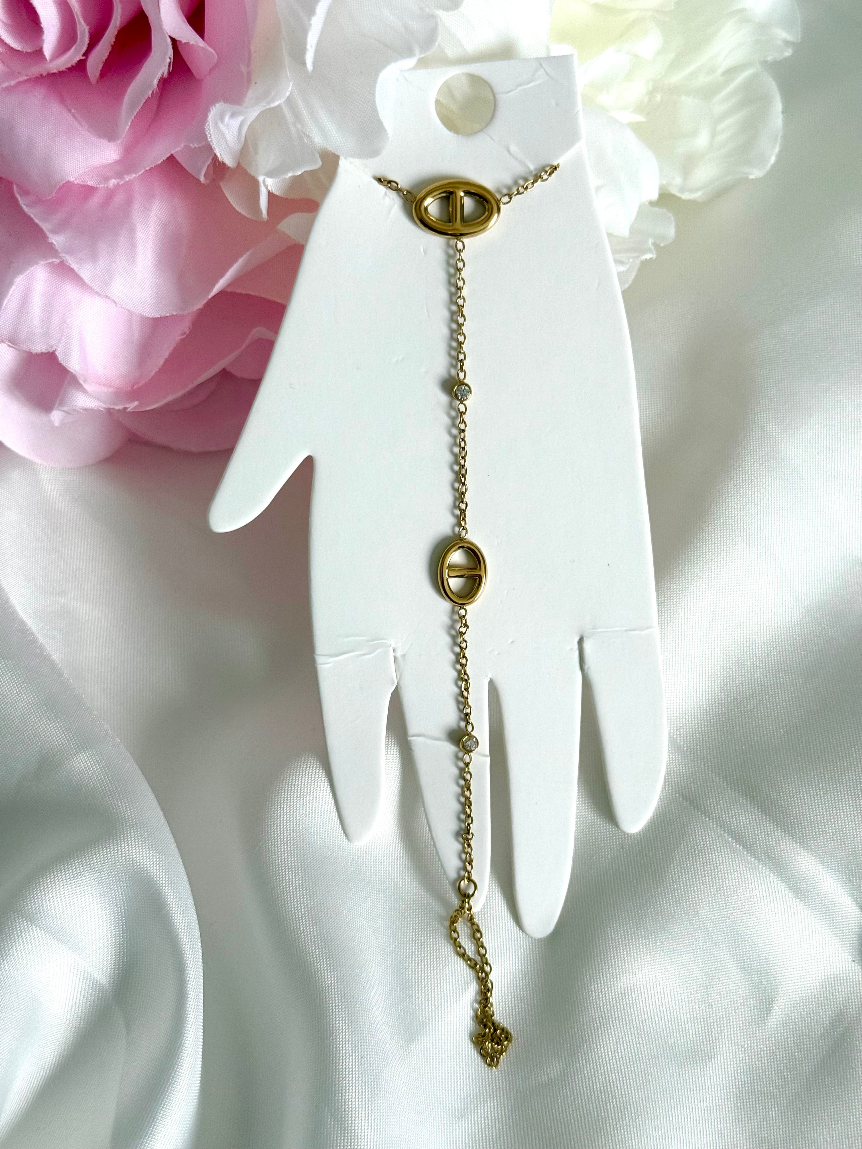 Chaîne de main mailles marines