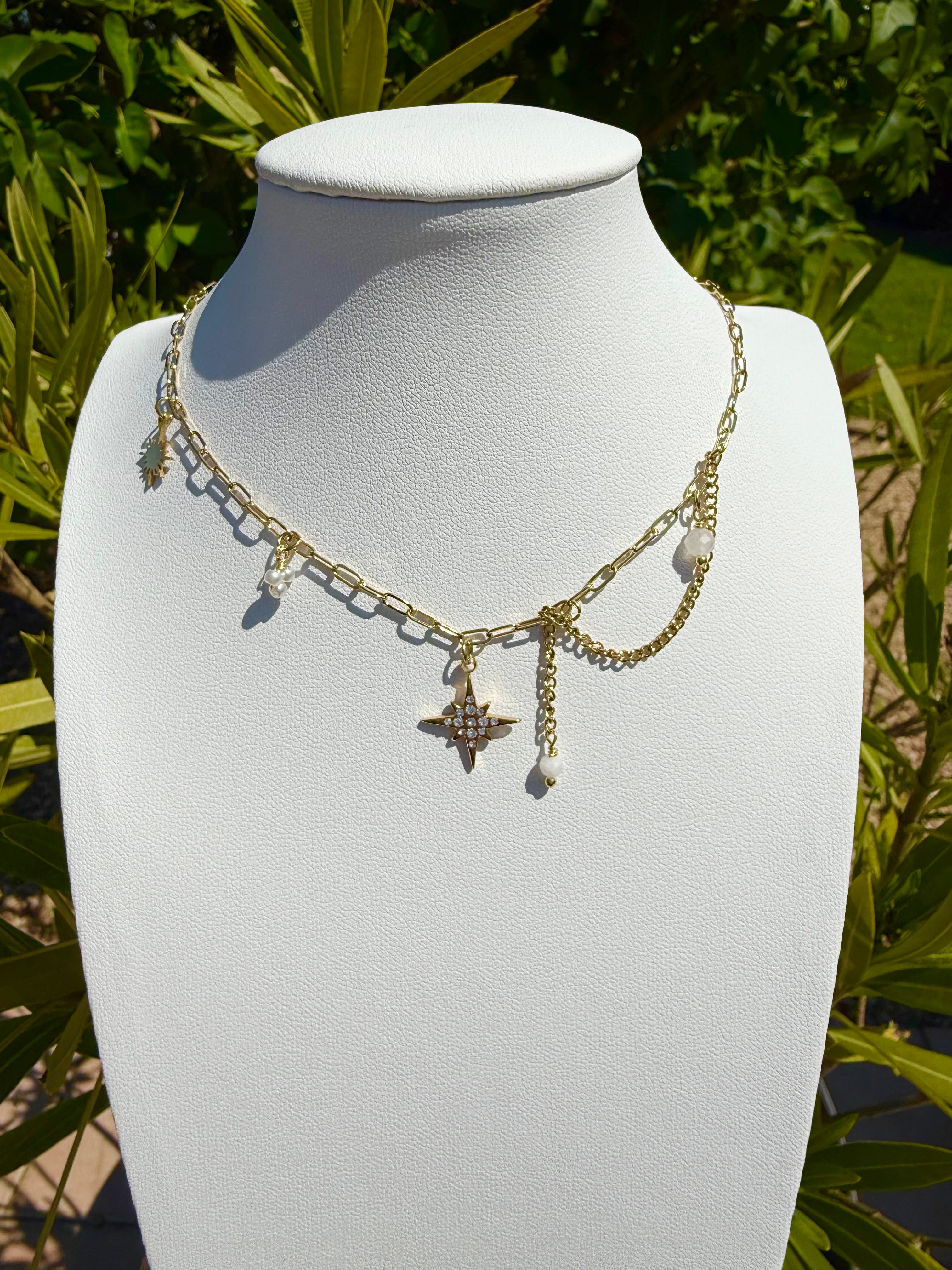 Collier breloques étoile