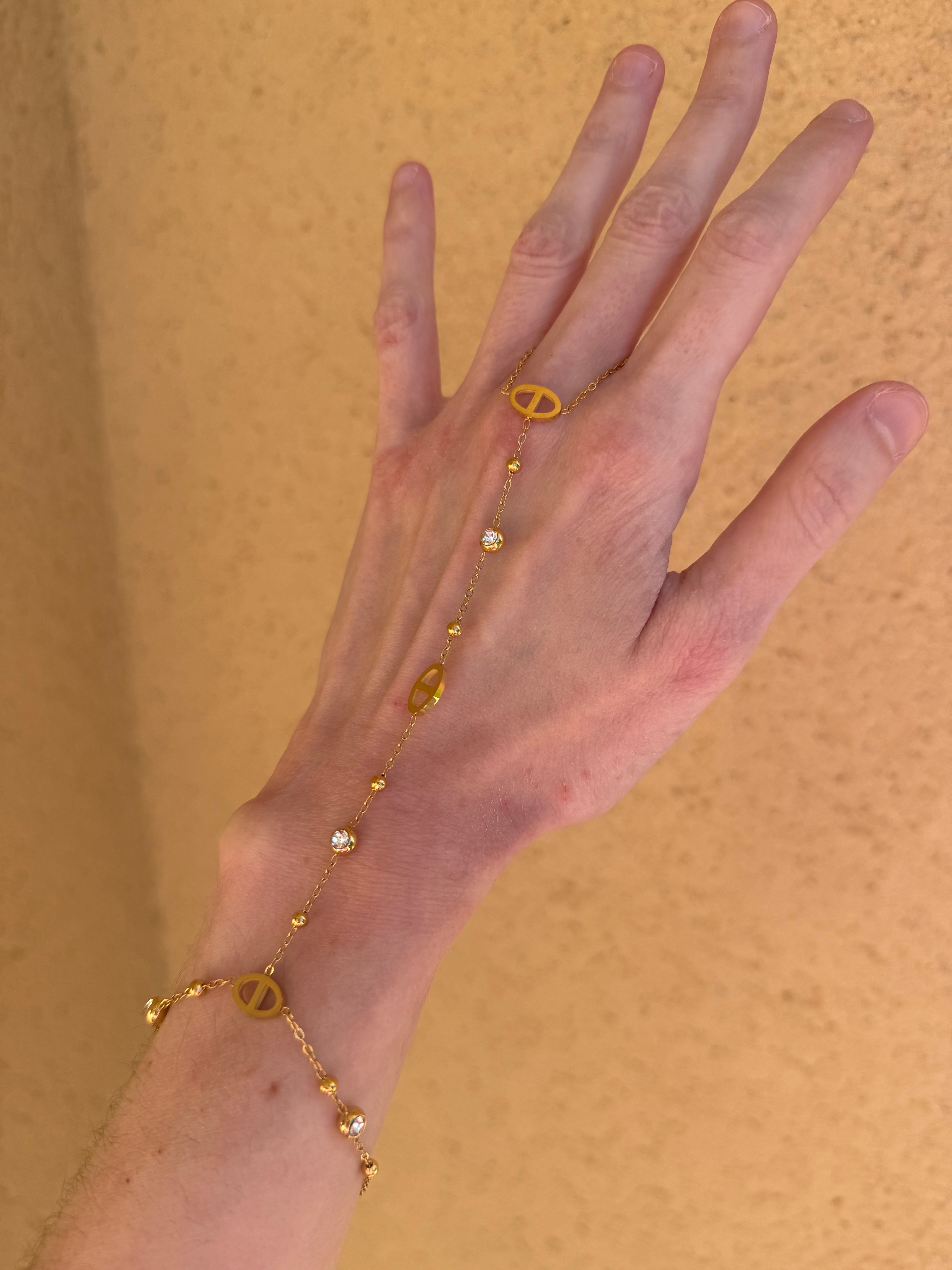 Chaîne de main mailles marines