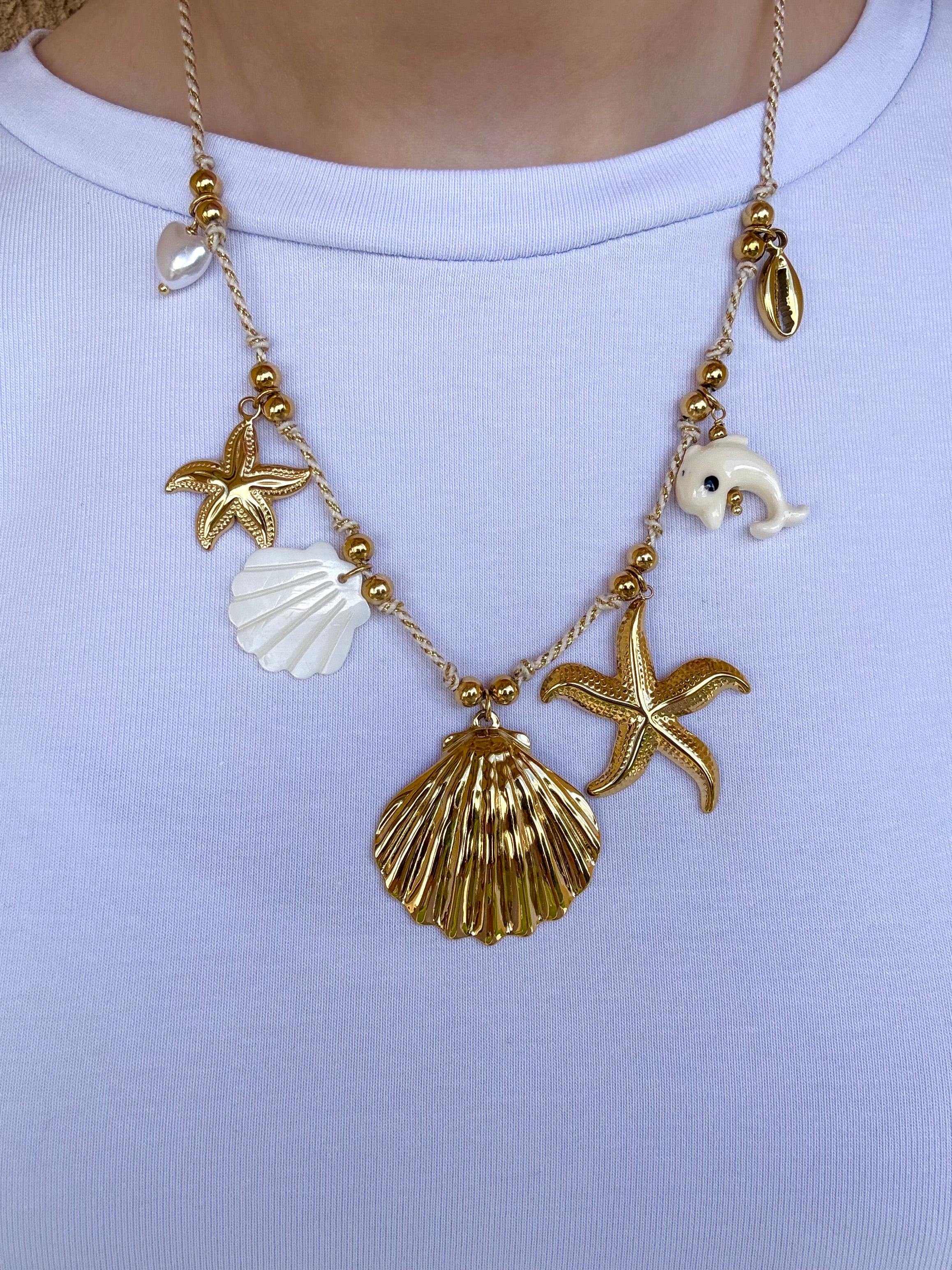 Collier Moana blanc